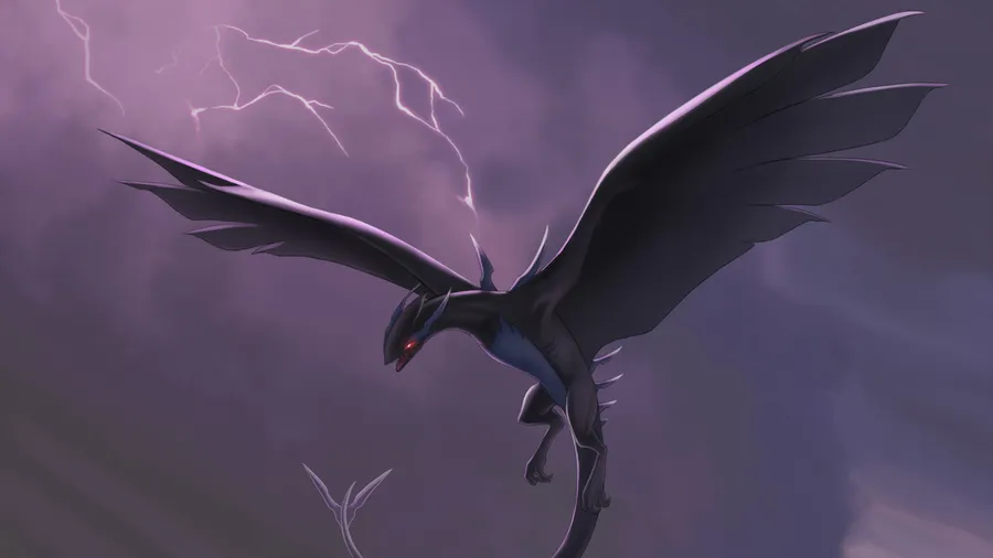 Shadow Lugia Lightning Wallpaper