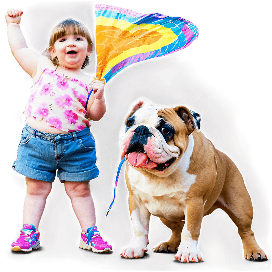 English Bulldog and Friends PNG pif