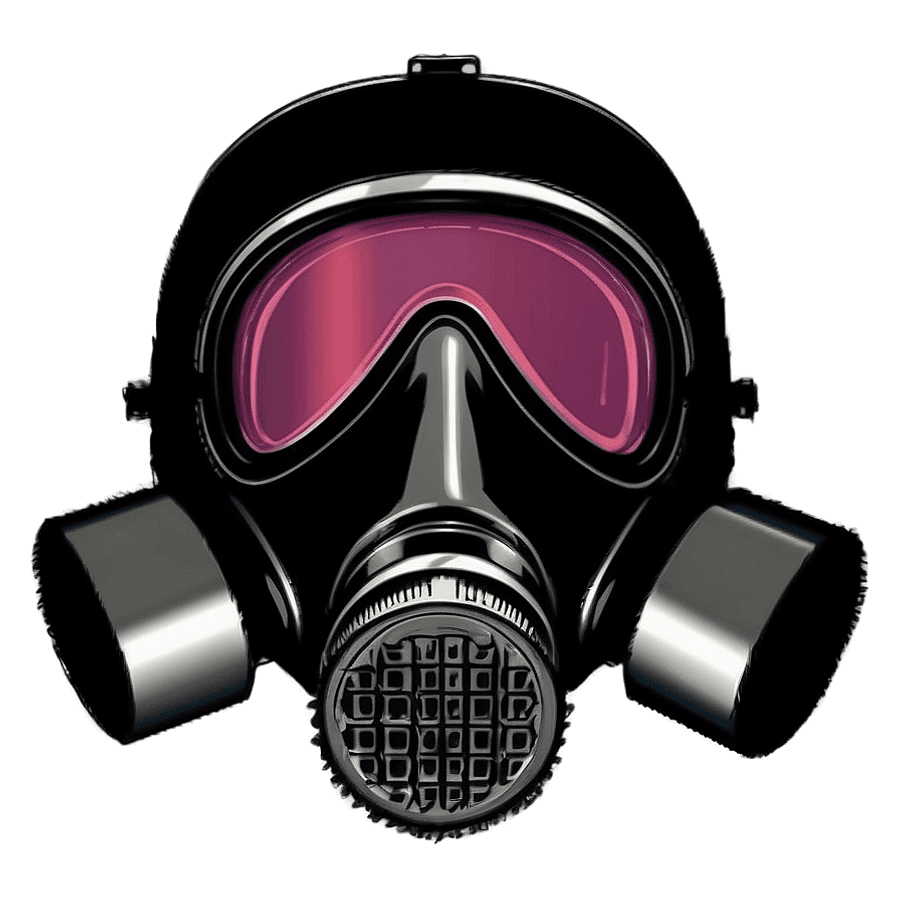 Gas Mask in Black PNG 94