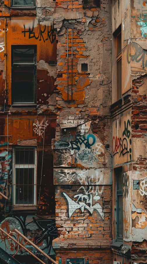 Städtischer Verfall und Graffiti