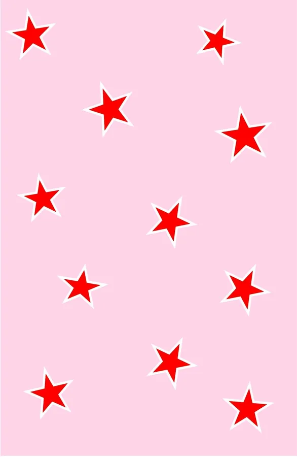 Mini Red Stars Pattern Wallpaper