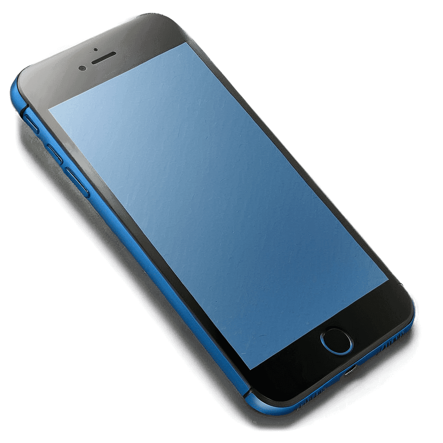 Classic Blue iPhone Look PNG bkt