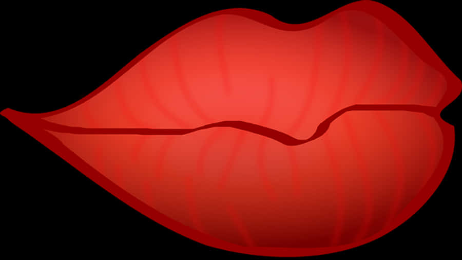 Red Lips Vector Illustration