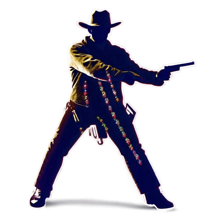 Cowboy Silhouette PNG 80