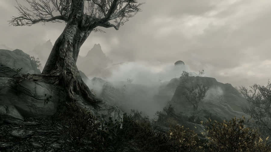 1366x768 Det Ældre Ruller V Skyrim Baggrund: