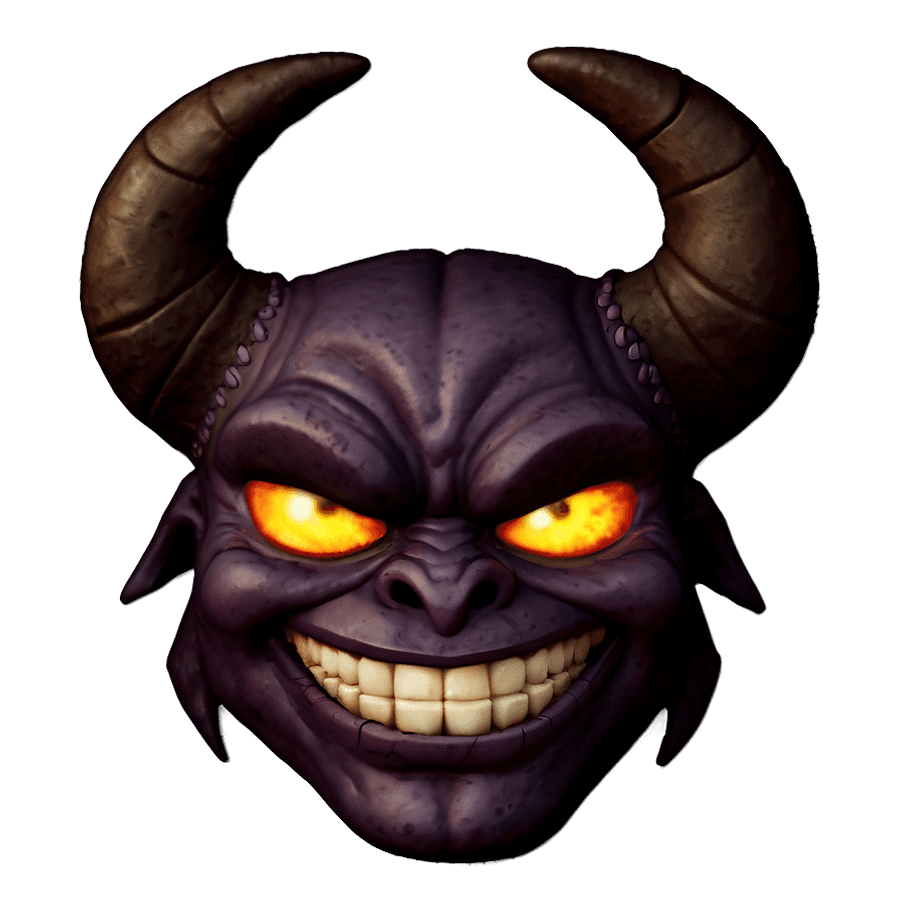 Horned Demon Emoji PNG 51