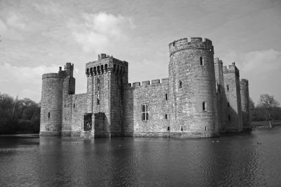 Bodiam Slott Refleksjoner