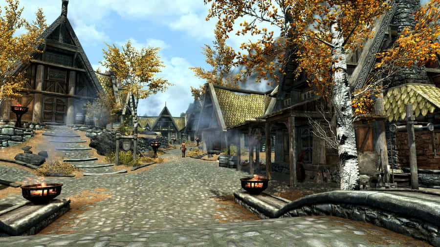SkyrimWhiterun 1920 x 1080 Hintergrundbild