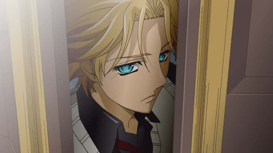 Personaggio Anime Biondo che Spia