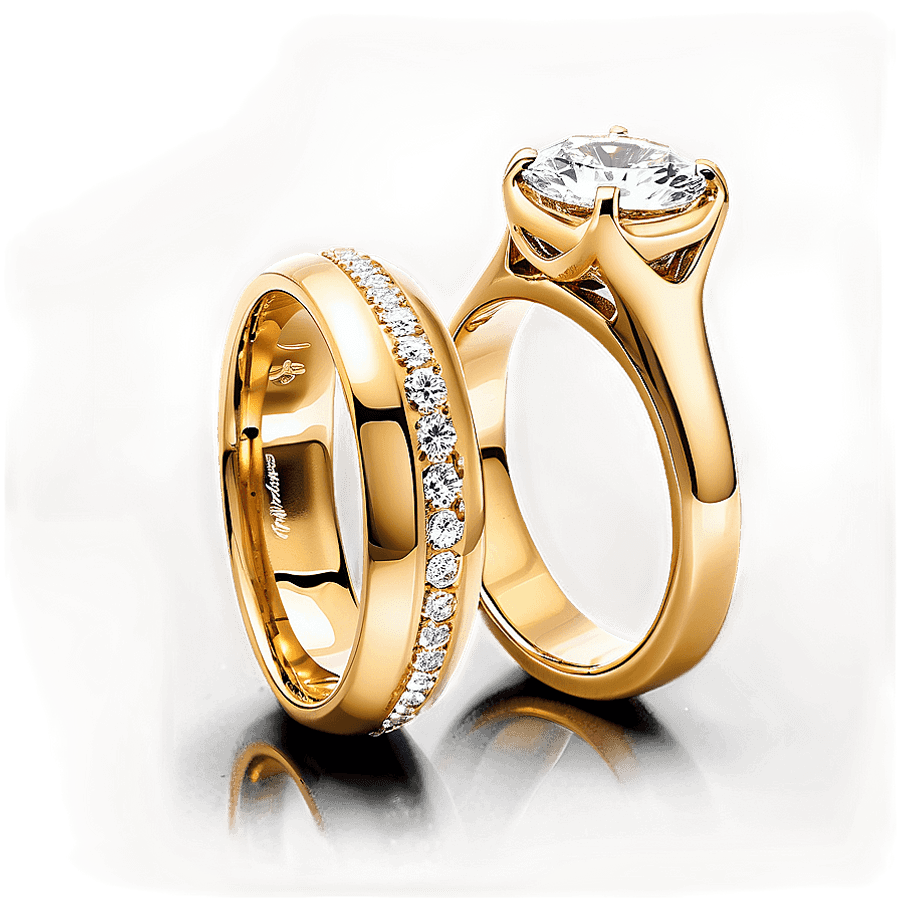 Elegant Gold Promise Ring PNG xif56