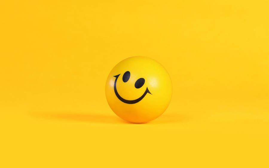 Wallpaper: Gul Smiley-bold 3D Android-telefon Tapet.
