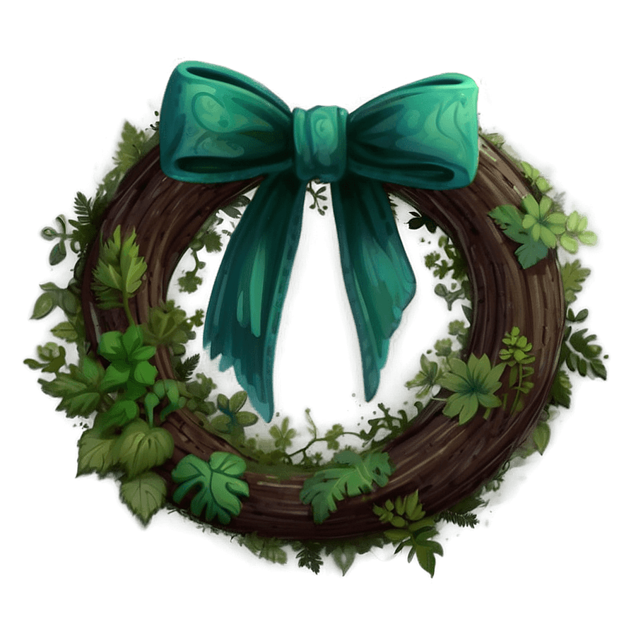 Rustic Green Aesthetic Charm PNG vxf30