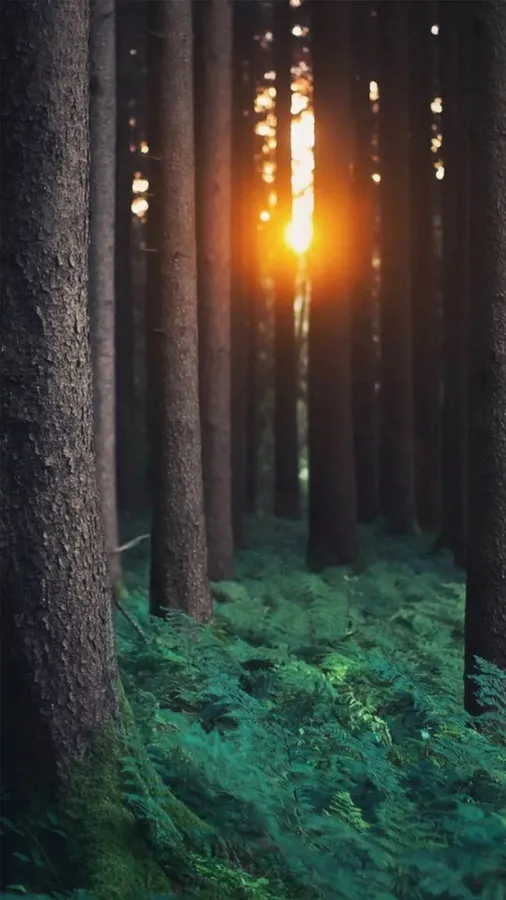 Sunlight In Forest iPhone