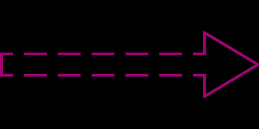 Pink Dashed Arrow Graphic