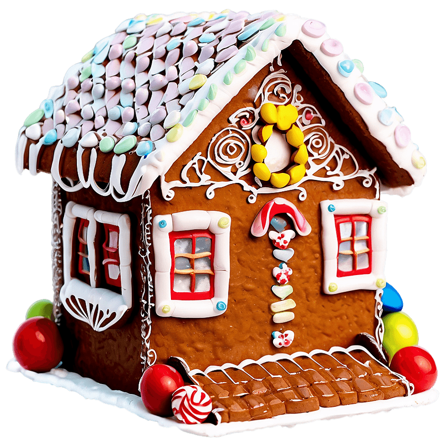 Gingerbread House Construction Steps PNG poi67