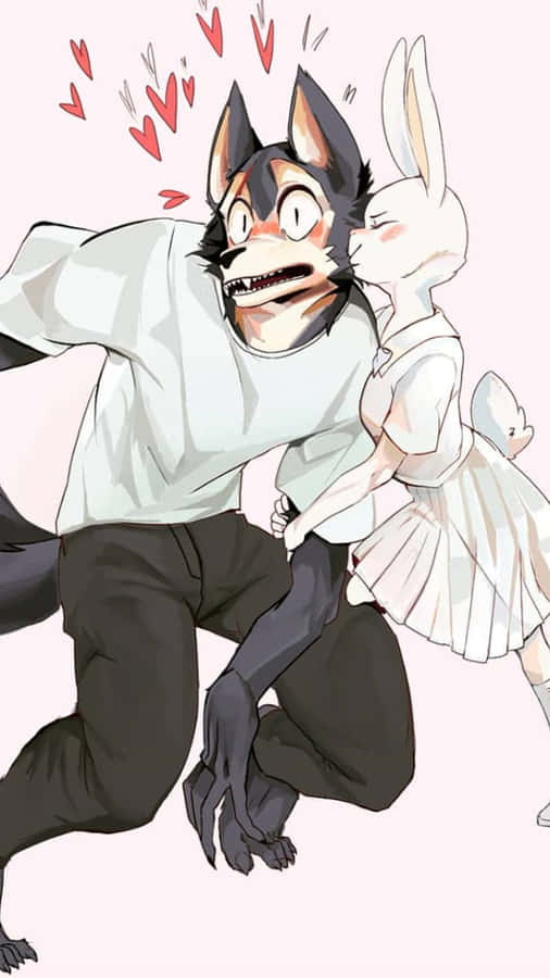 Beastars Legoshi und Haru Zärtlicher Moment