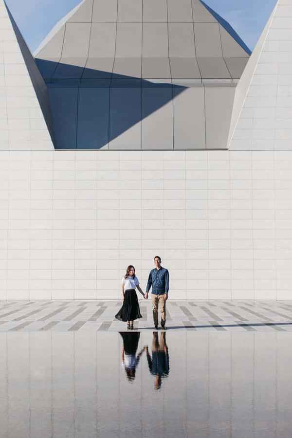 Aga Khan Museum Udenfor Par Refleksion