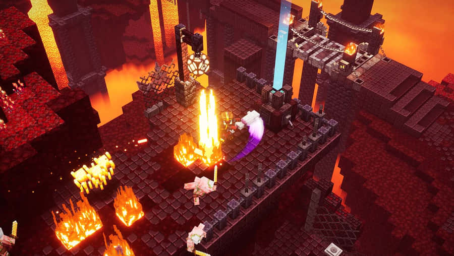 Battaglia nella Fortezza del Nether di Minecraft