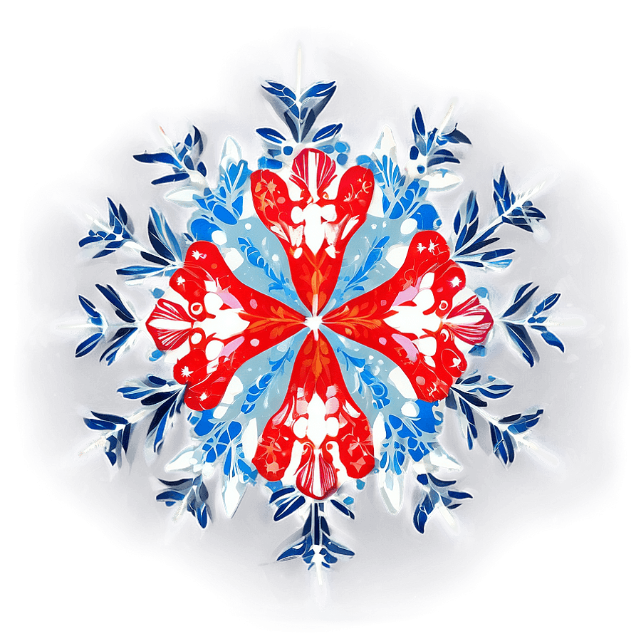 Snowflakes Fabric Pattern PNG mpj