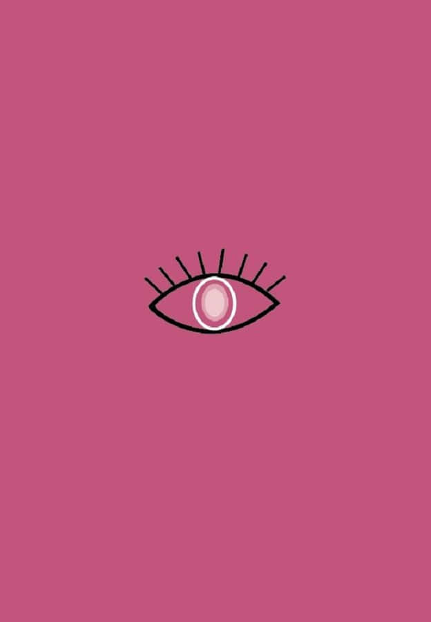 Símbolo do Olho Maligno Rosa