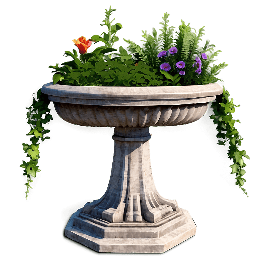 Garden Pedestal Display PNG 96