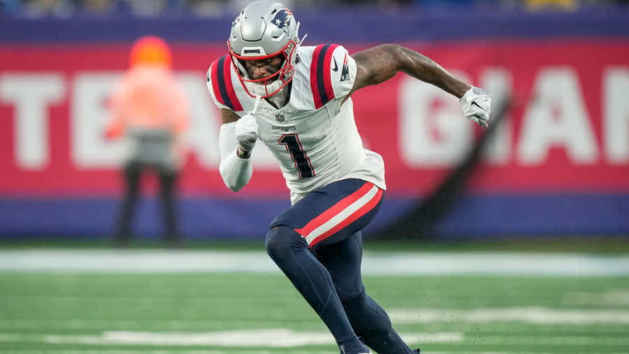 Devante Parker em Ação New England Patriots