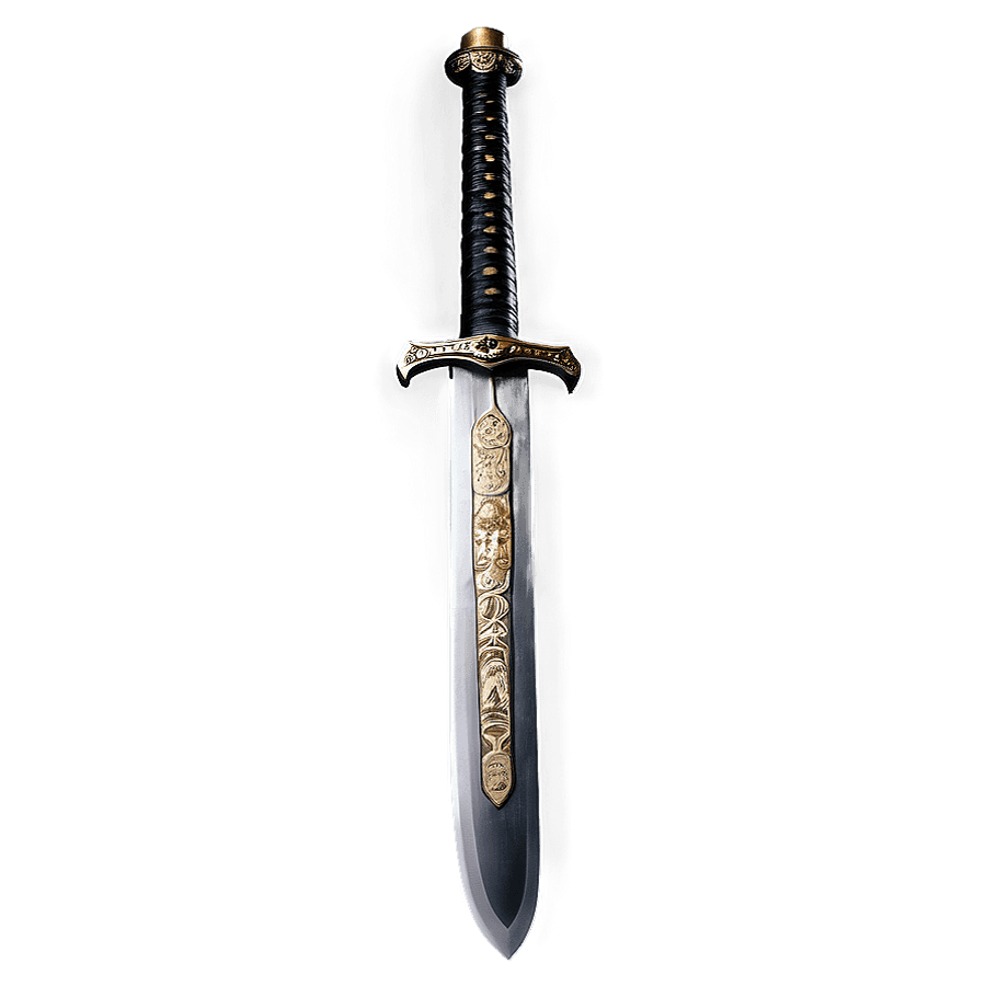 Vintage Samurai Sword PNG npa75