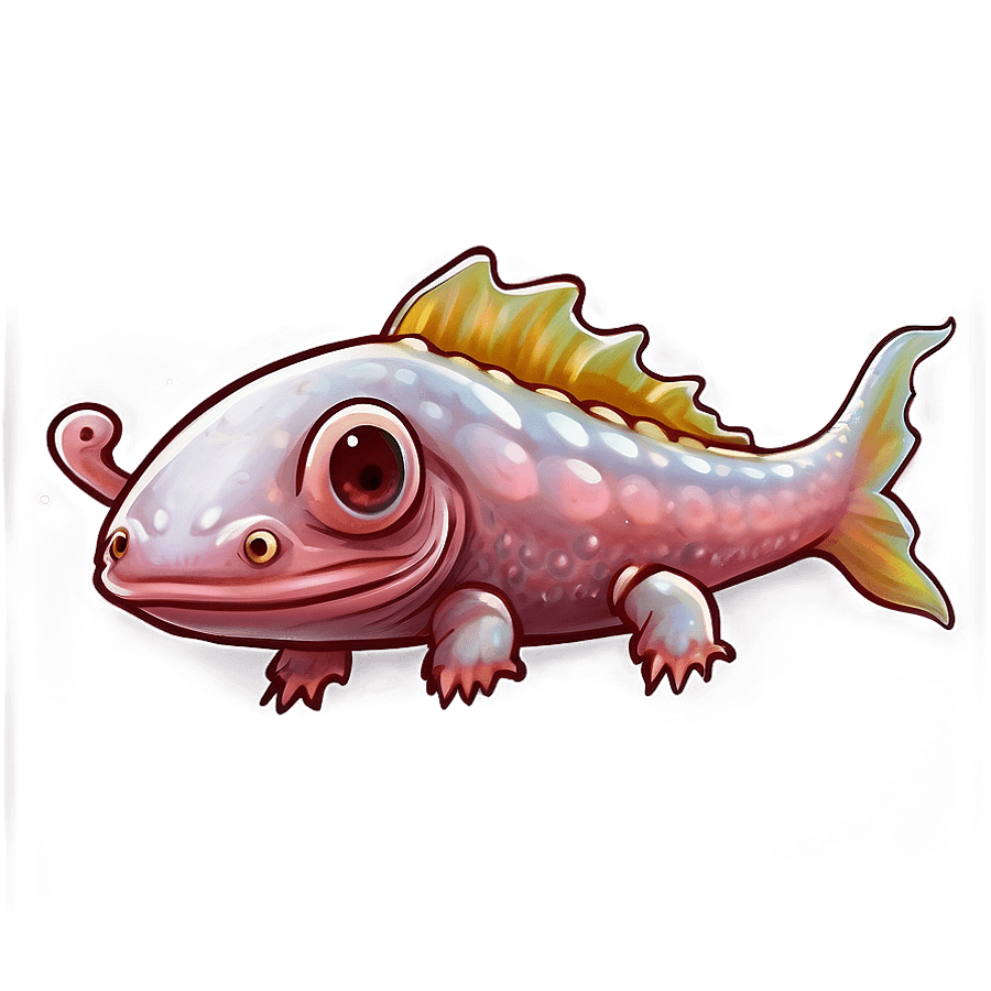 Baby Axolotl Drawing PNG 05212024