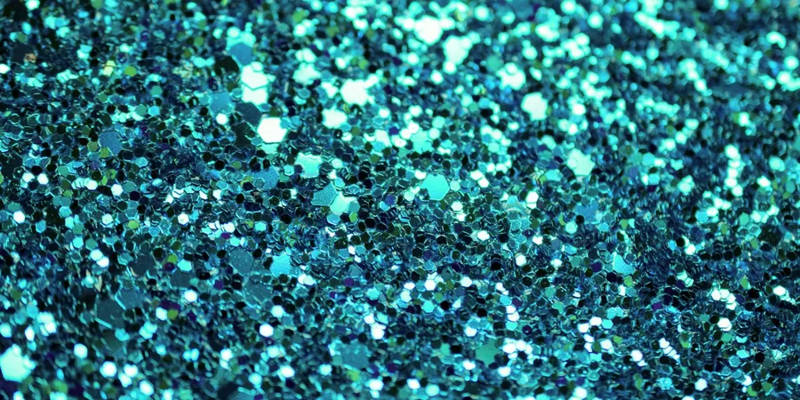 Teal Glitter Background