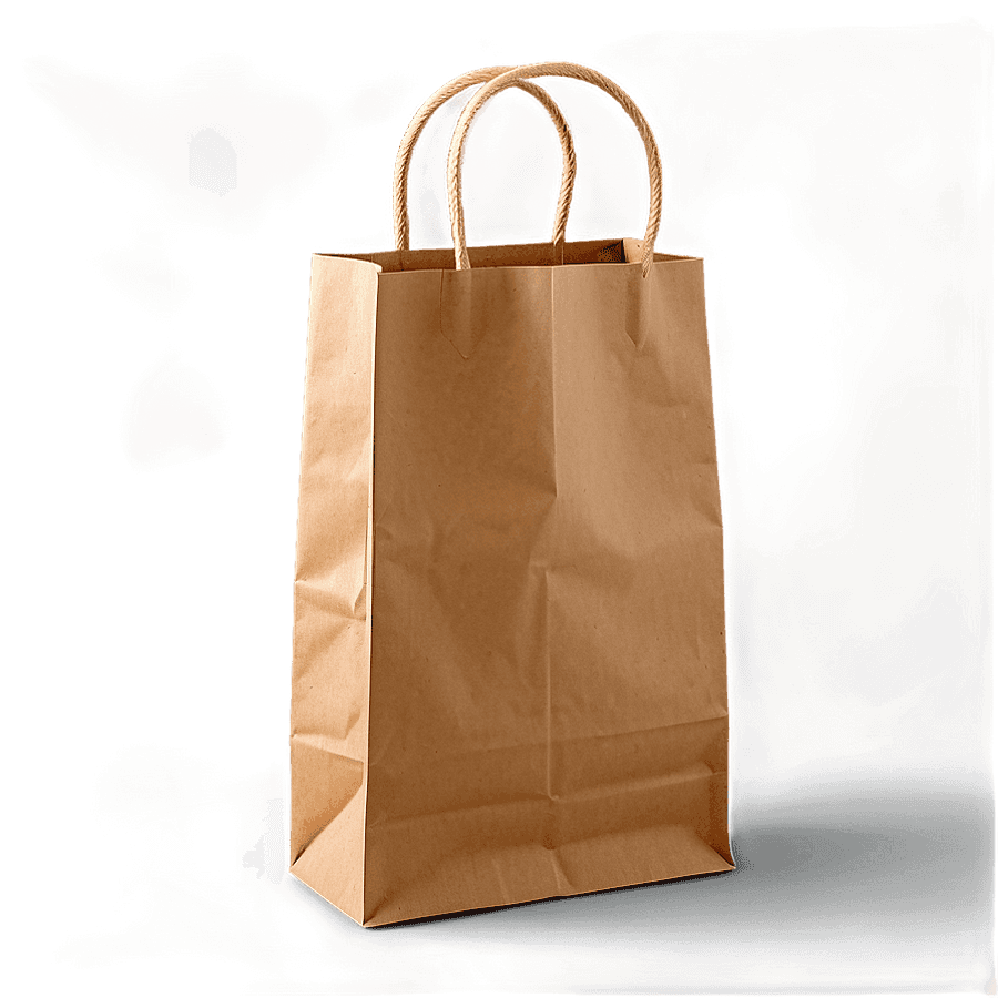 Seamless Brown Paper Bag PNG 06282024