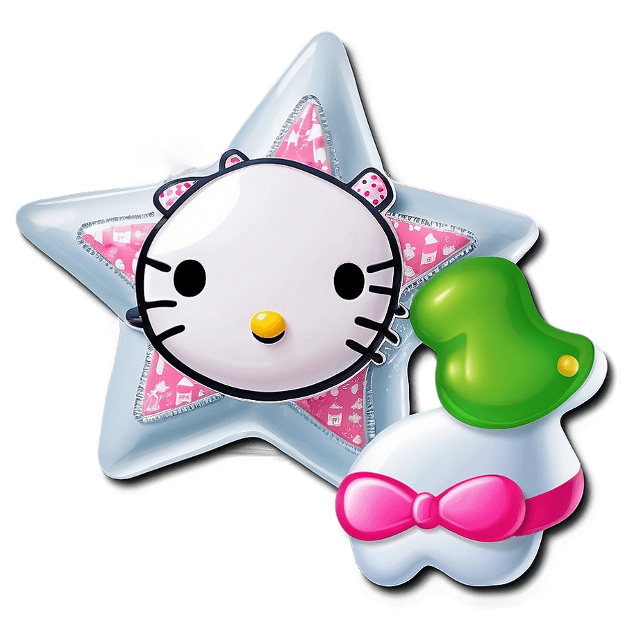 Hello Kitty Christmas Star PNG hmt