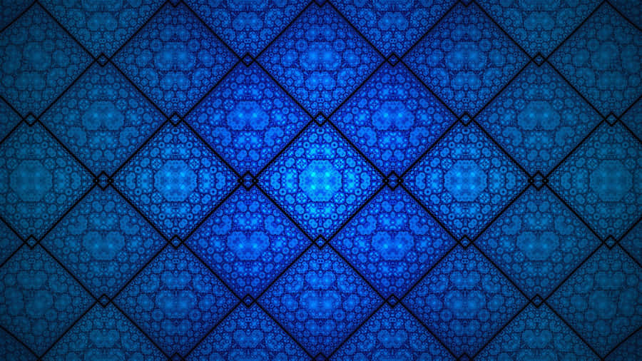 Komplexes Blaues Musterdesign