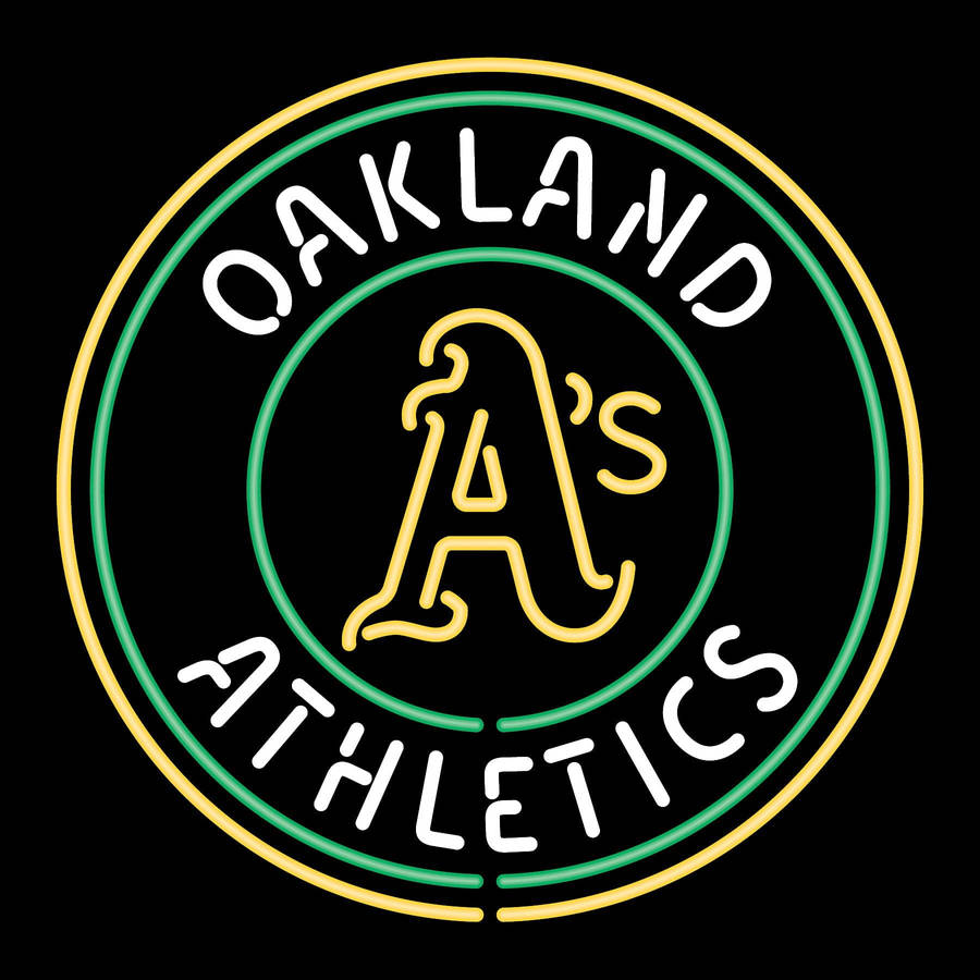 Download Oakland Athletics Neon Wallpaper | Wallpapers.com