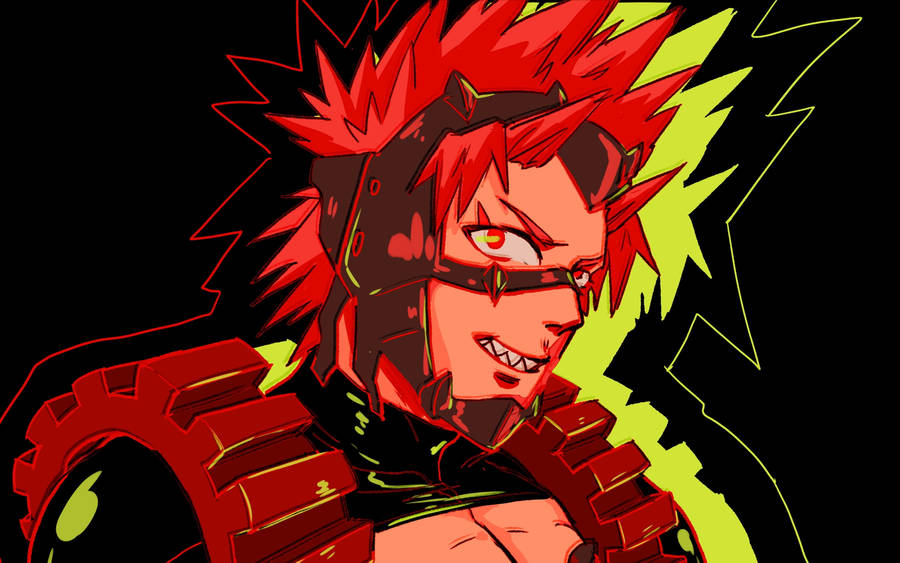 "EijiroKirishima Anime Fan Art" would be "Eijiro Kirishima Anime fankonst" in Swedish. Detta skulle passa bra till en datorskärmsbakgrund eller mobilbakgrund för en fan av anime-serien My Hero Academia, där Eijiro Kirishima är en av huvudkaraktärerna.