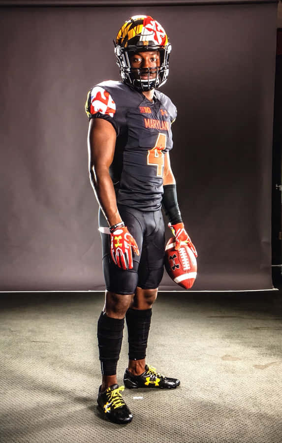 Maryland Footballspieler Porträt