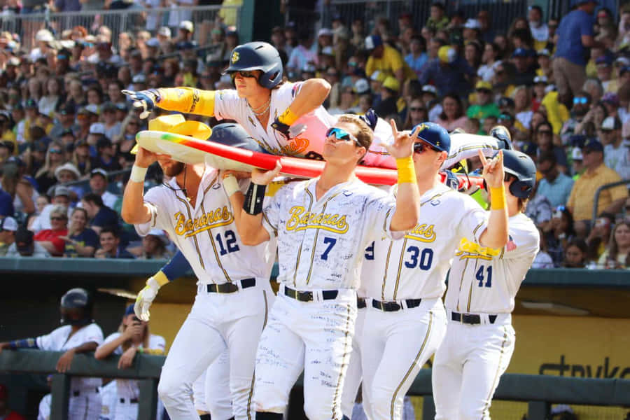 Celebração da Equipe de Beisebol Savannah Bananas
