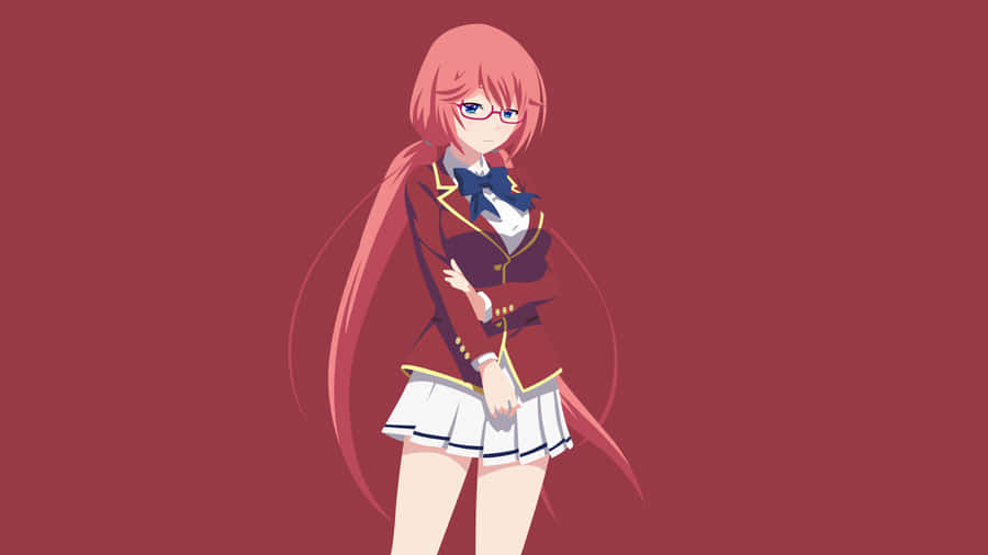Pose di Personaggio Anime di Classroom Of The Elite