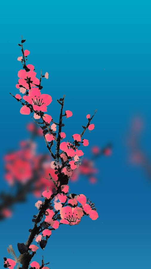 Nature Portrait Pink Flowers
