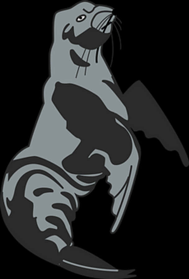 Stylized Seal Illustration
