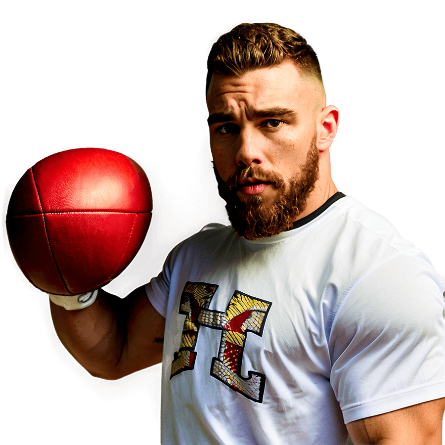 Travis Kelce Training Session PNG mqs47