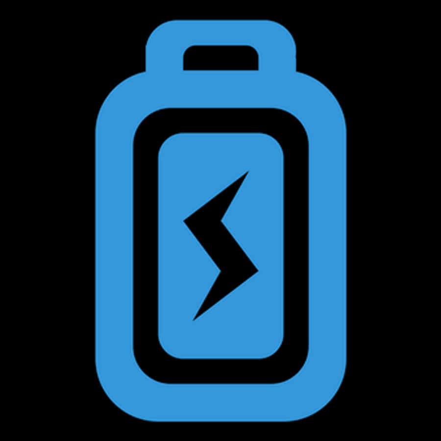 Battery Icon Blueand Black