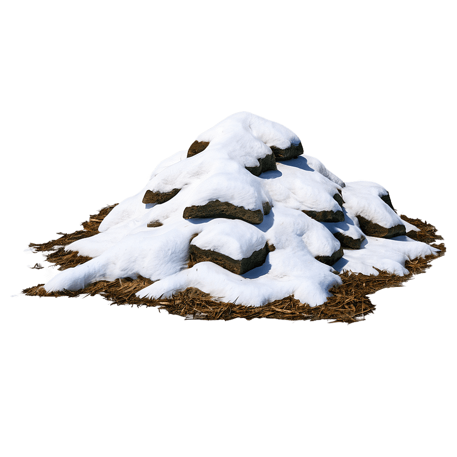 Snow Pile Art PNG gqf85