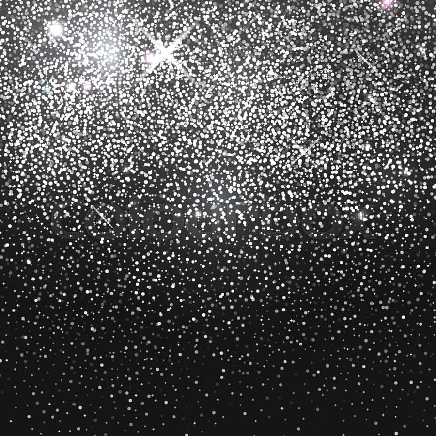 Fundopreto faiscante que chuveiros de glitter.