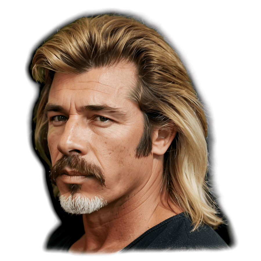 Vintage Mullet Shape PNG 06292024