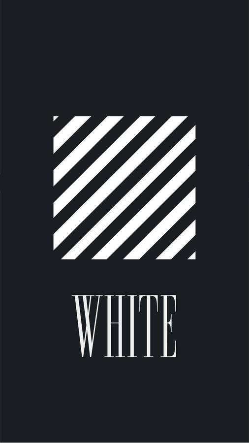 Download Off White Square Logo Wallpaper | Wallpapers.com