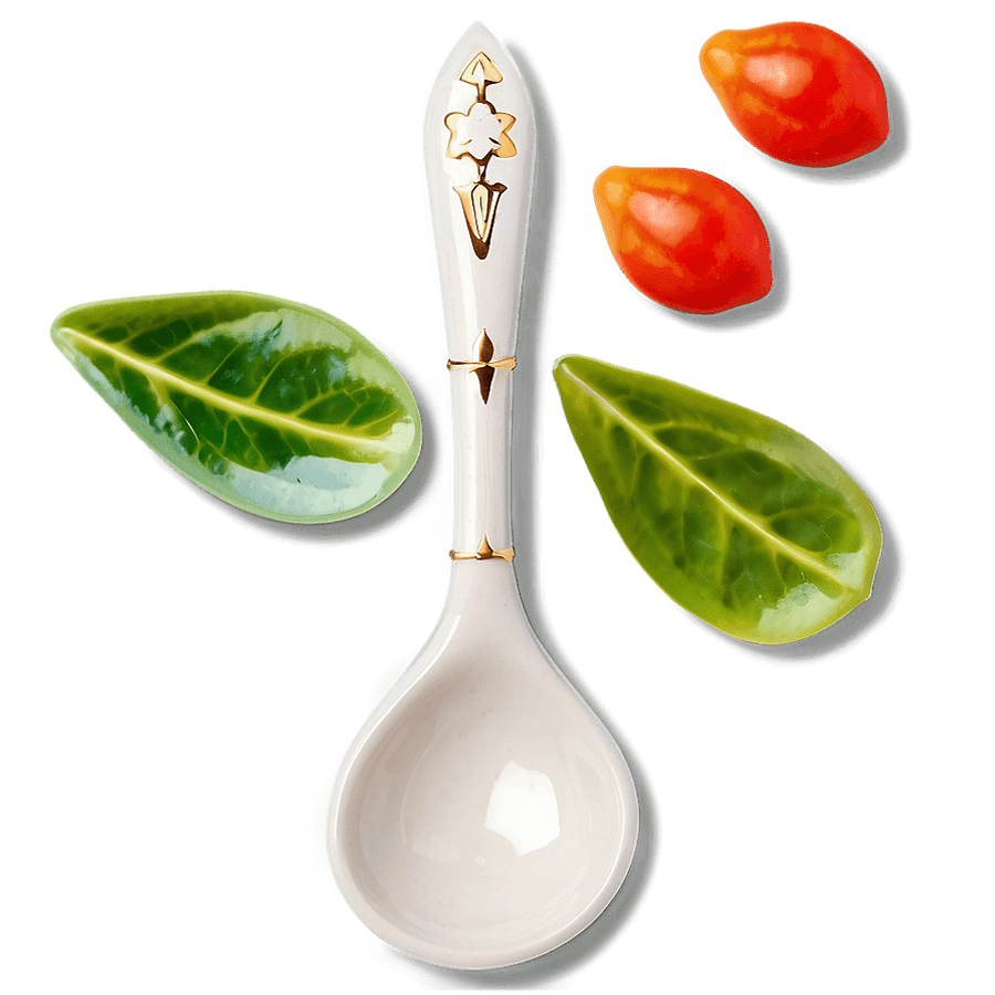 Ceramic Serving Spoons PNG 06292024