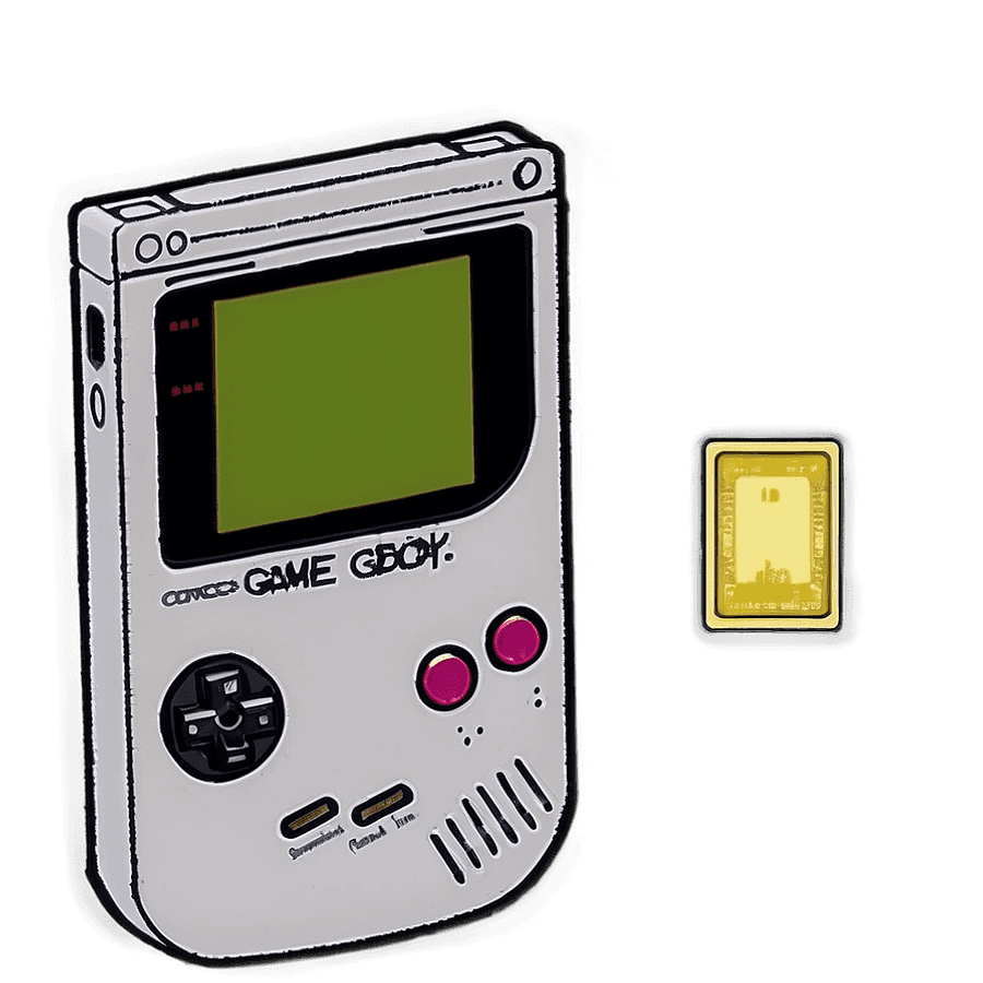 Game Boy with Games PNG jrg