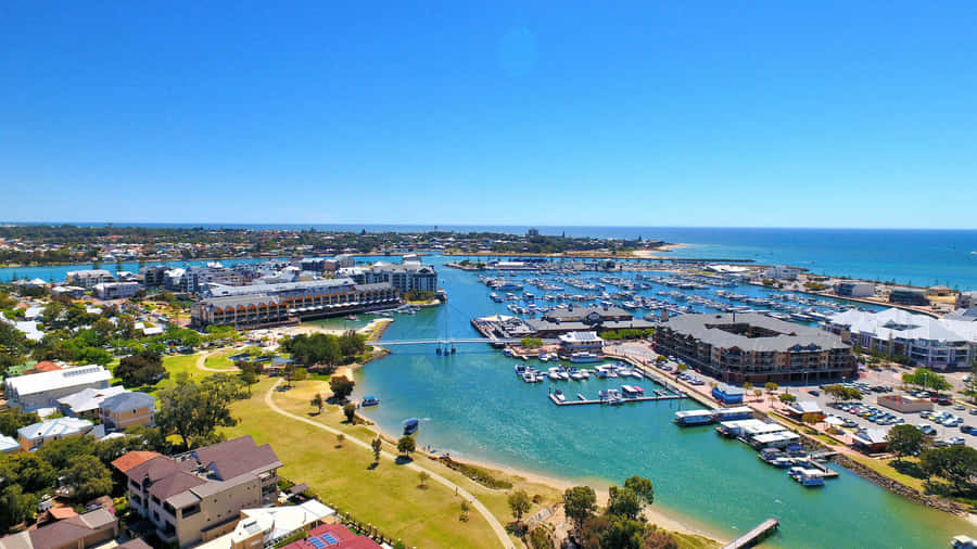 Mandurah Marina Luftaufnahme