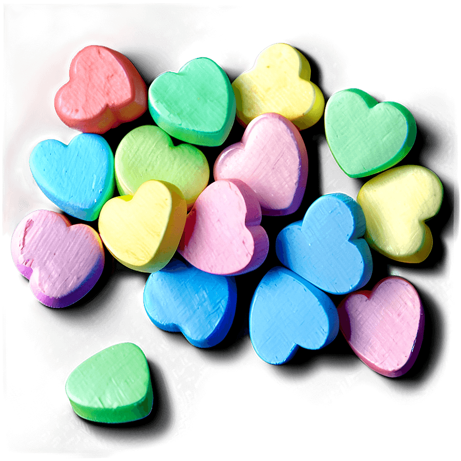 Festive Conversation Hearts PNG jya7