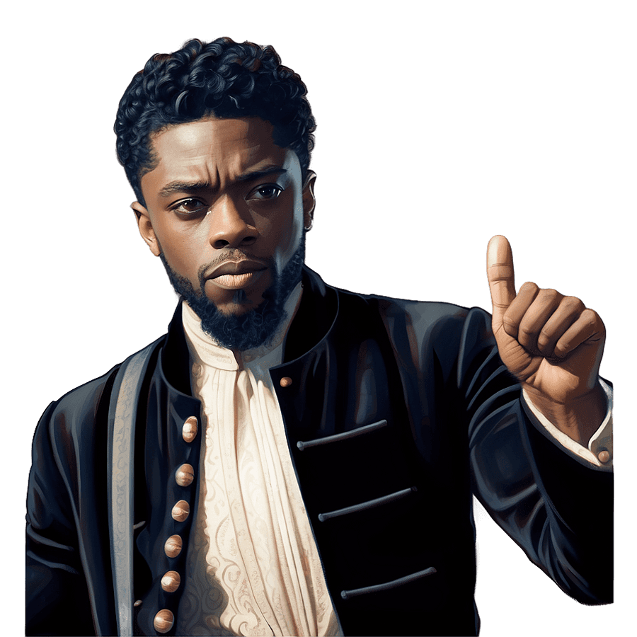 Chadwick Boseman Gentleman PNG 45